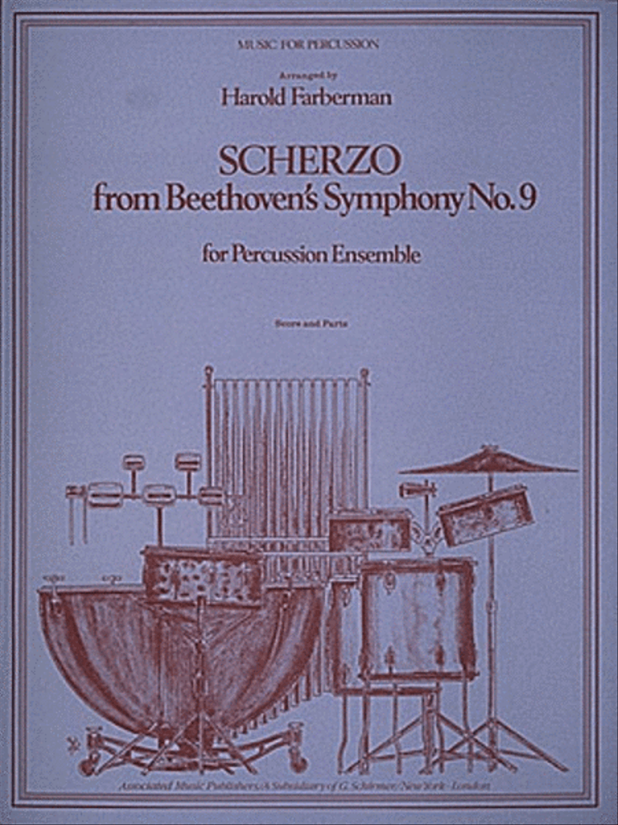 Scherzo from Beethoven's Ninth Symphony by Ludwig van Beethoven Percussion Ensemble - Sheet Music
