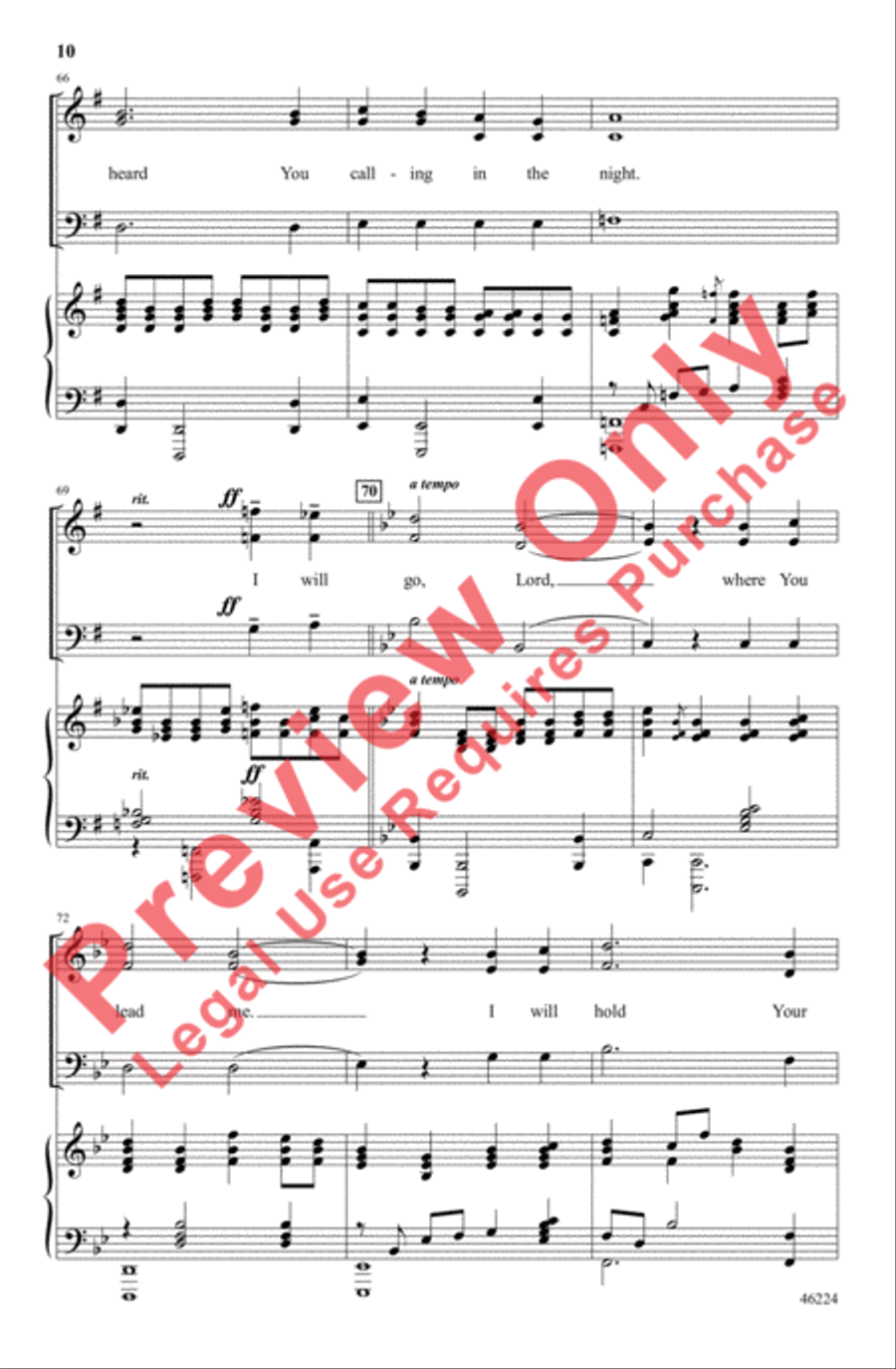 Here I Am, Lord 3-Part scores gallery preview page 10