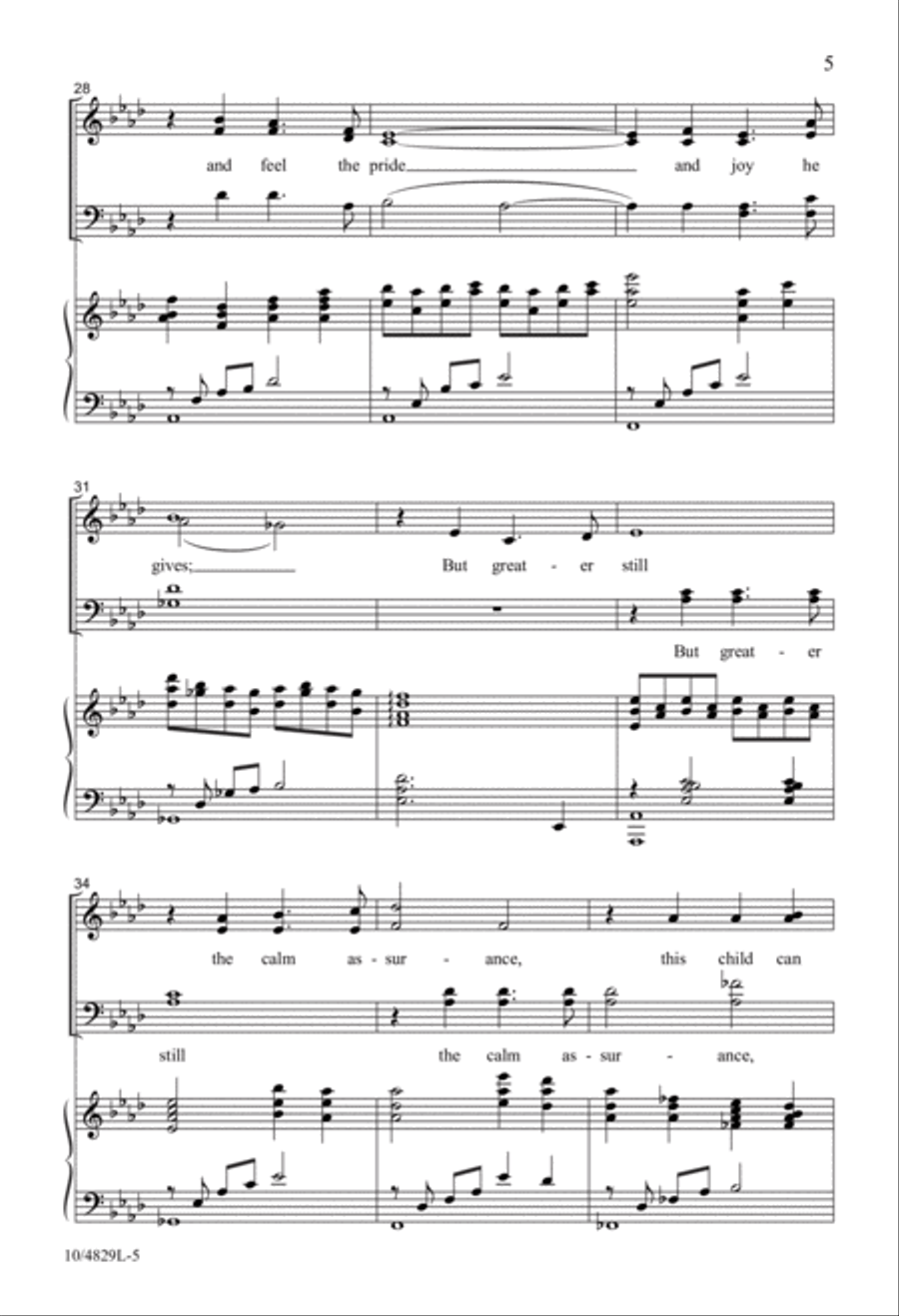 Because He Lives 4-Part scores gallery preview page 5