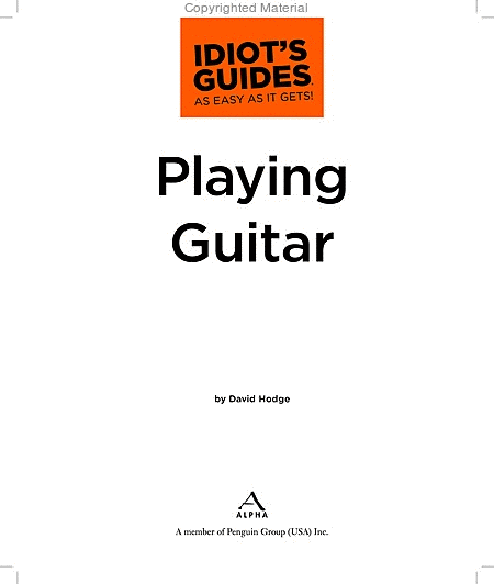Idiot's Guides -- As Easy As It Gets Playing Guitar