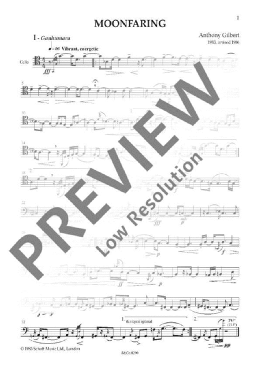 Moonfaring Moonfaring Cello scores gallery preview page 3