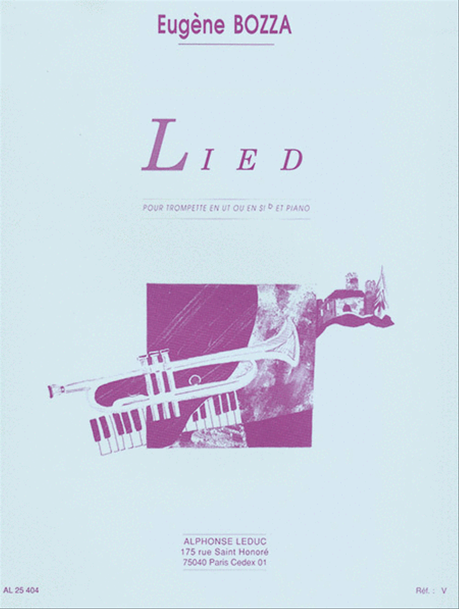 Book cover for Lied (trumpet/piano)