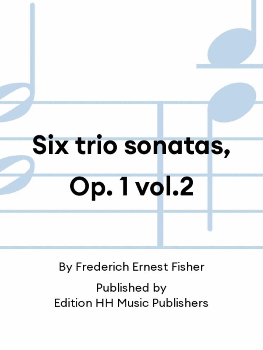 Six trio sonatas, Op. 1 vol.2