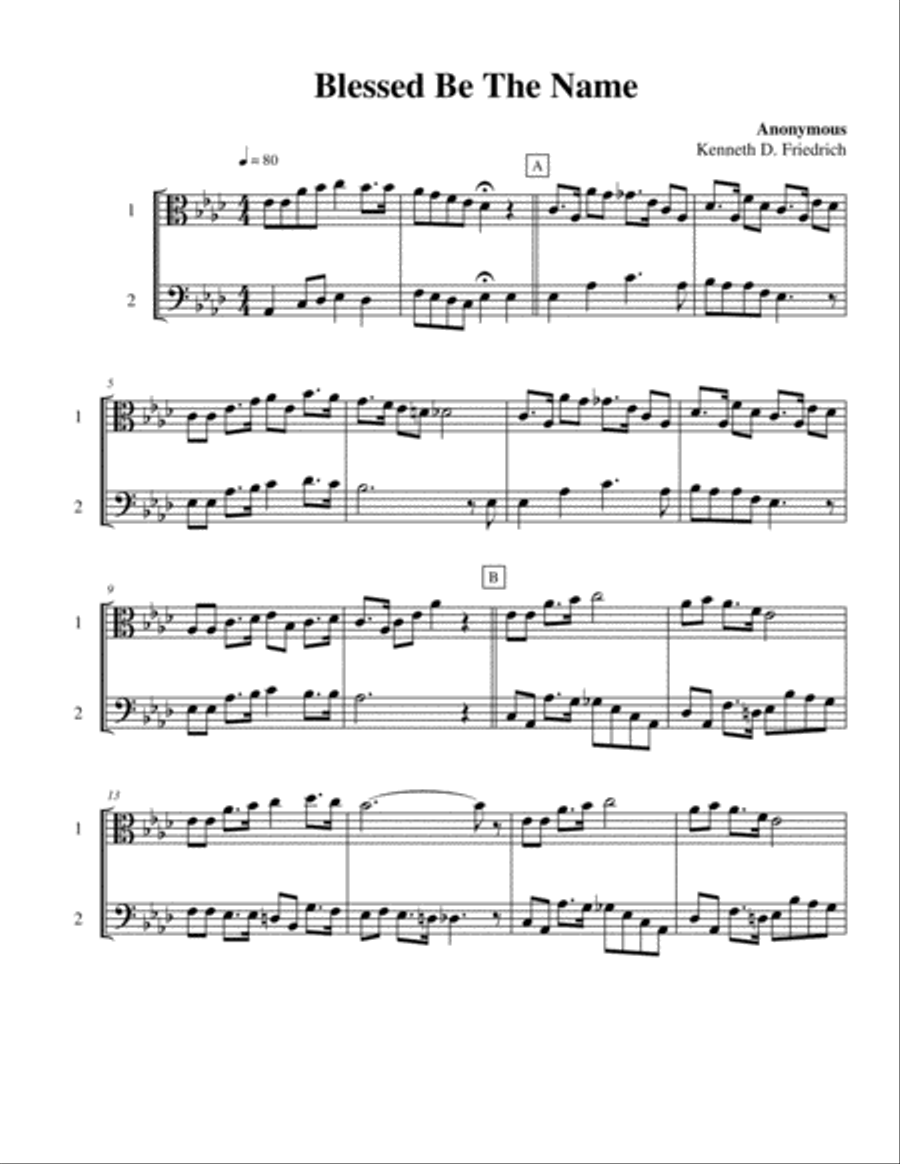 Ten Selected Hymns for the Performing Duet, Vol. 2 - viola and cello String Duet scores gallery preview page 3