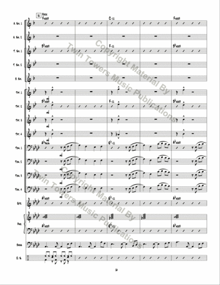 Optimistic Toasters Jazz Ensemble scores gallery preview page 17