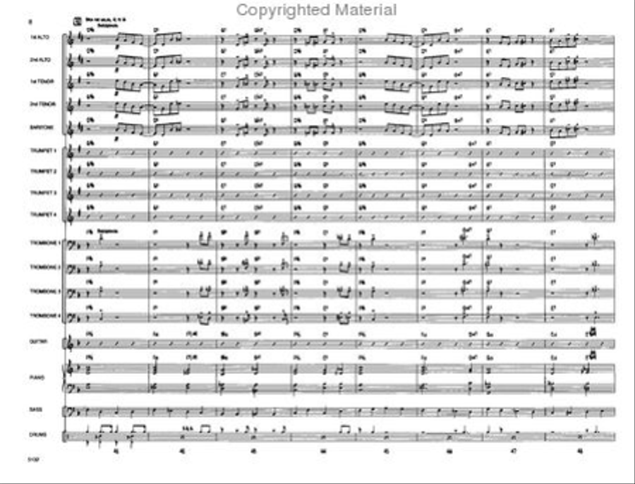 A Shuffle for Uncle Guido Jazz Ensemble scores gallery preview page 7