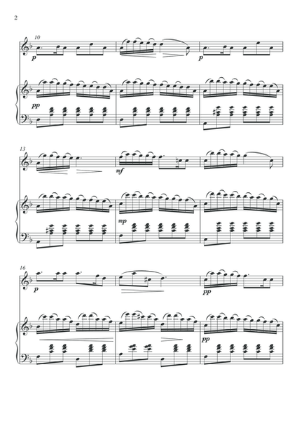Barcarolle Flute piano duet de Schubert image number null