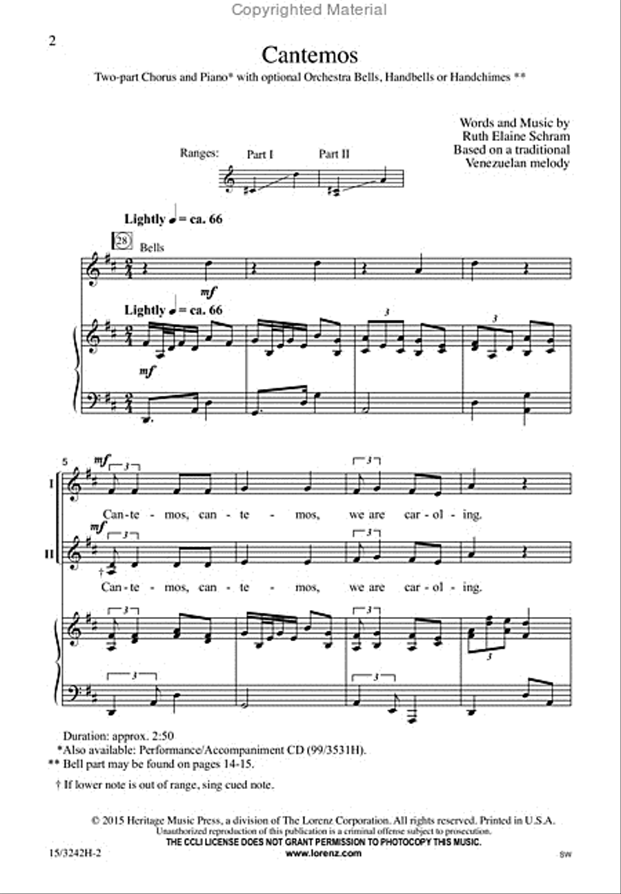 Cantemos 2-Part scores gallery preview page 2