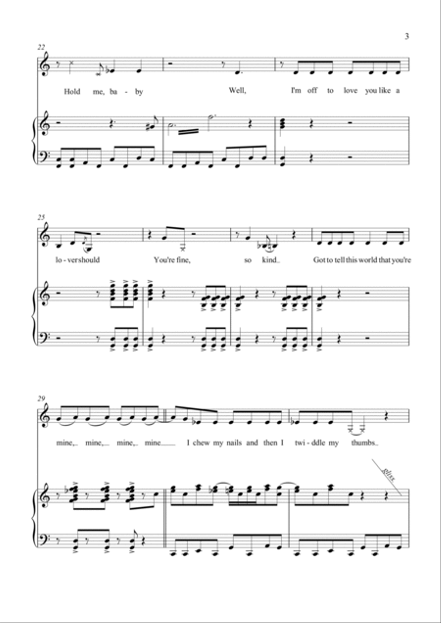 Great Balls Of Fire Piano Solo scores gallery preview page 3