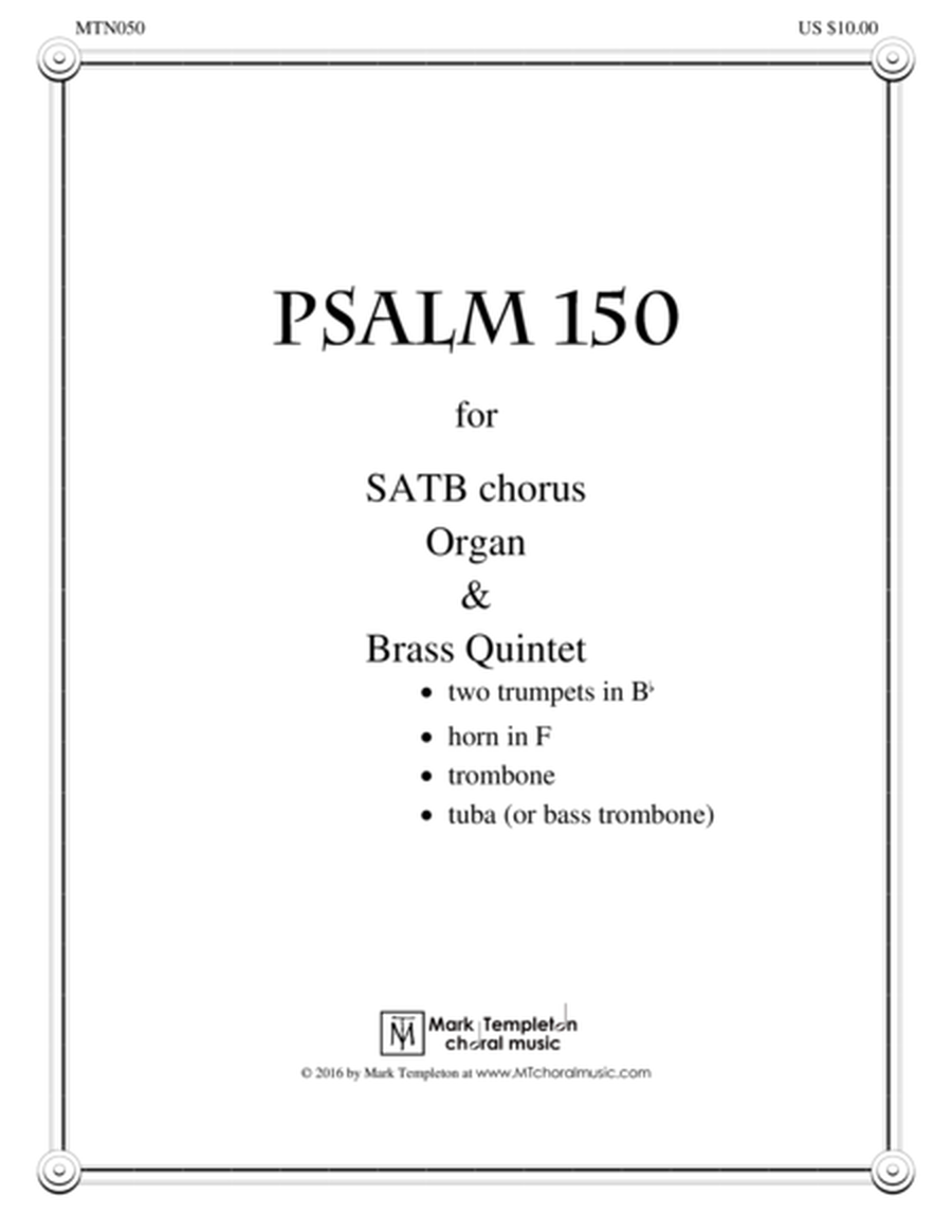 Psalm 150 (full score) image number null