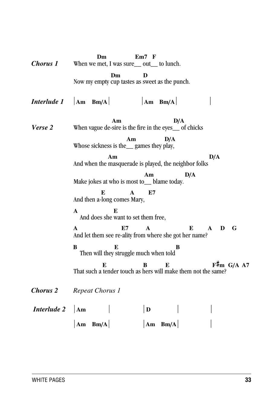 Along Comes Mary Along Comes Mary Acoustic Guitar scores gallery preview page 2