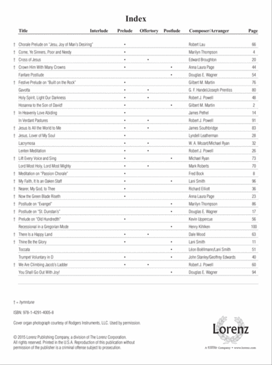 The Organist's Library, Vol. 57 Organ scores gallery preview page 1