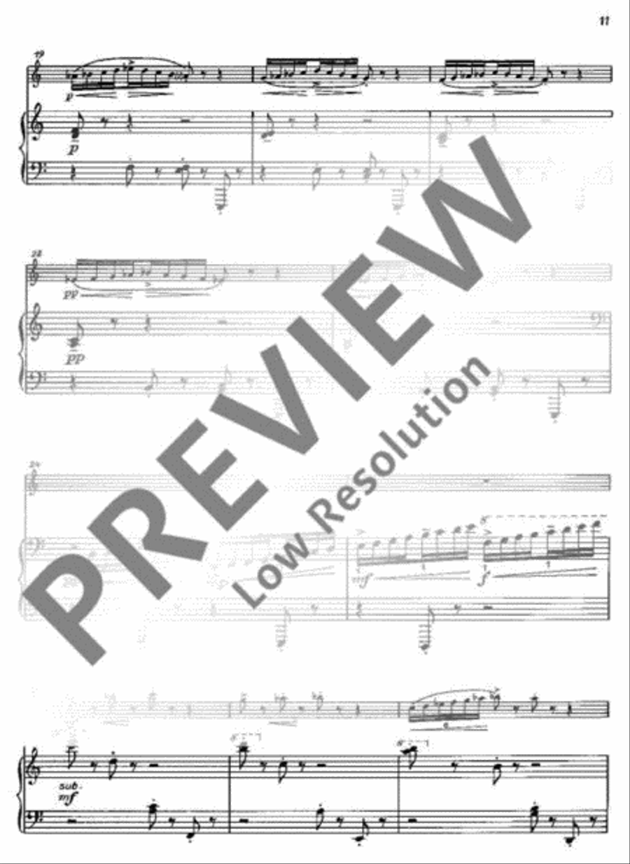 Three Pieces Three Pieces A Clarinet scores gallery preview page 12