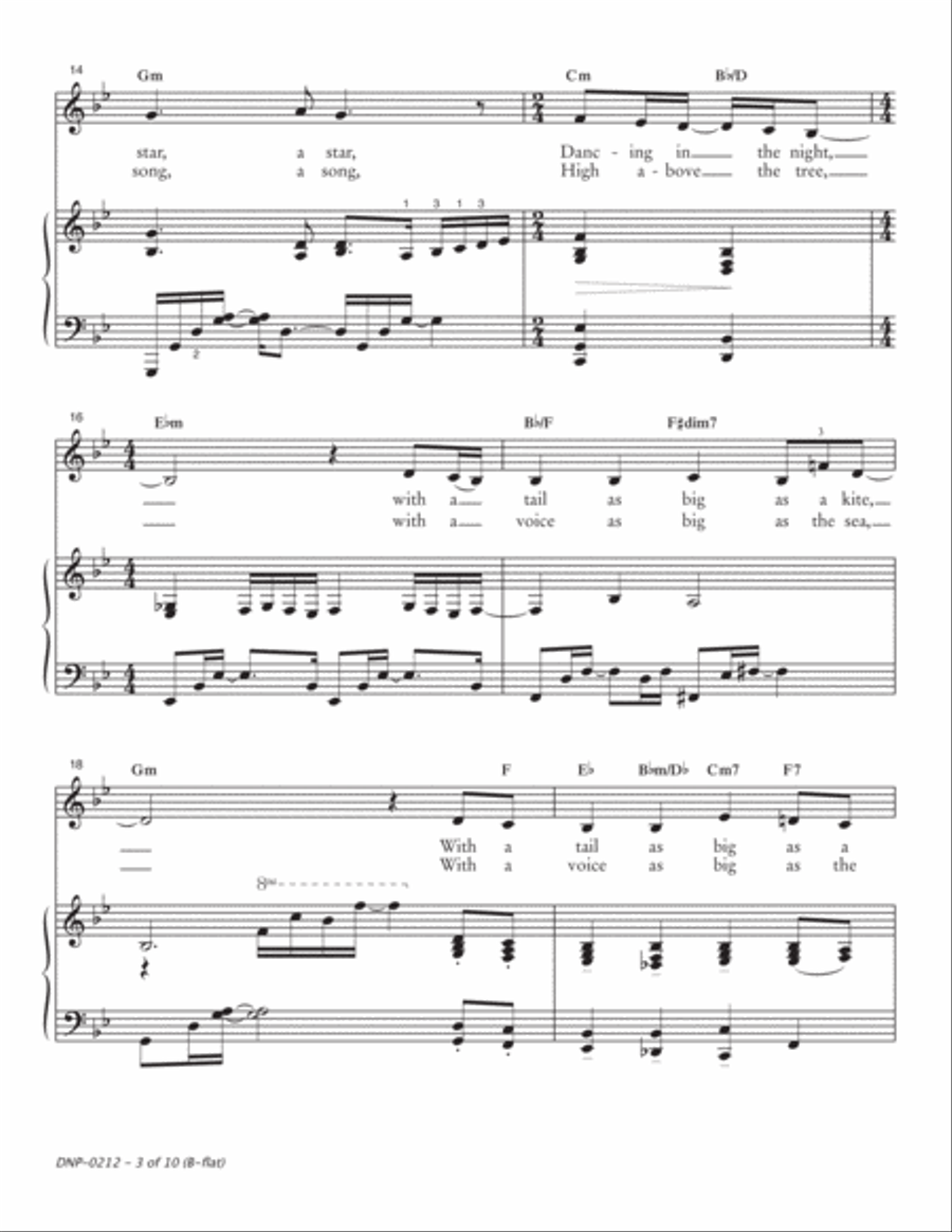 Do You Hear What I Hear? ~ NEW melodic and harmonic adaptation Medium Voice scores gallery preview page 5