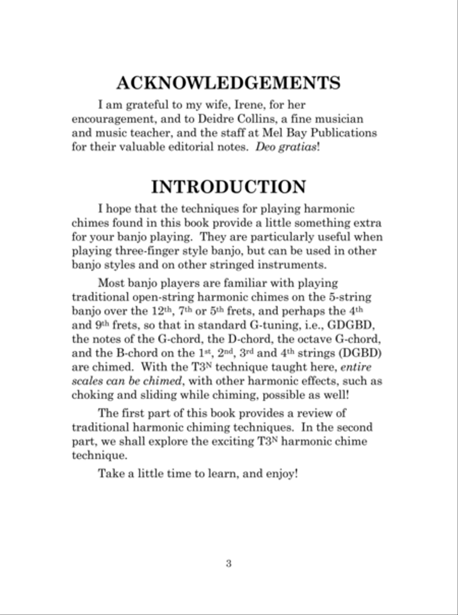 Harmonics for the 5-String Banjo Banjo scores gallery preview page 4
