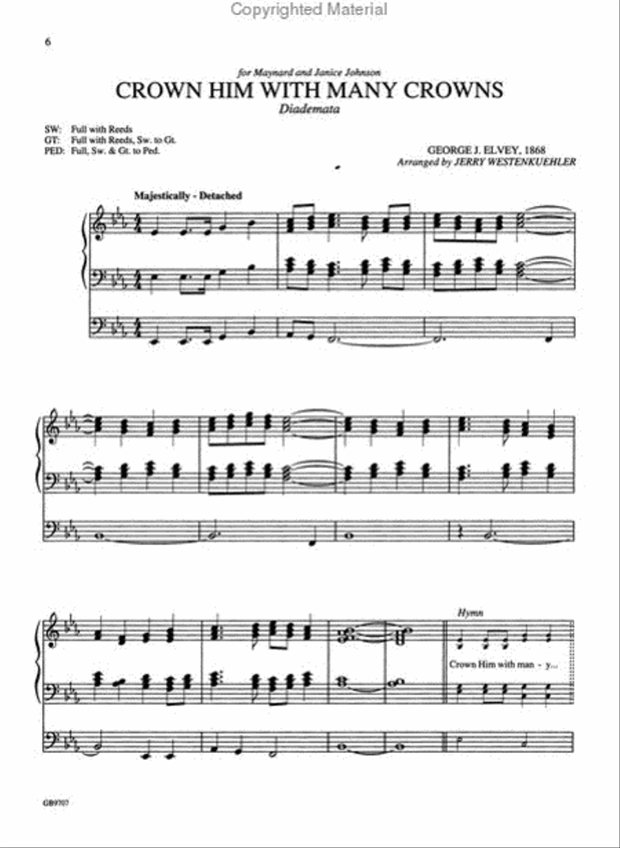 Seven Majestic Hymn Introductions, Volume 2 Organ scores gallery preview page 3