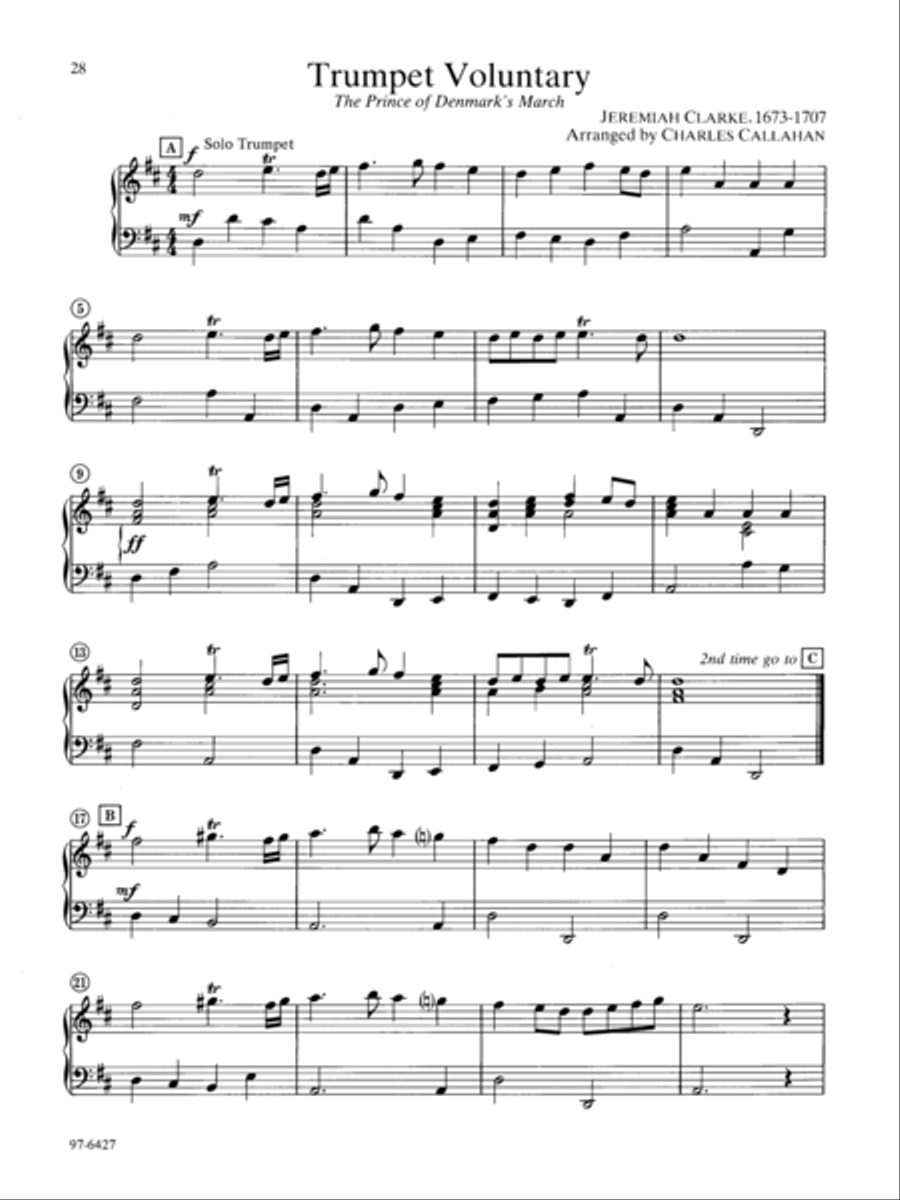 Wedding Music for Manuals Organ scores gallery preview page 12