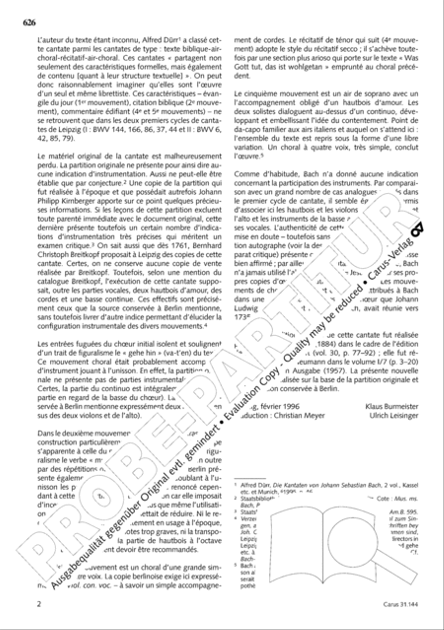 The Complete Sacred Vocal Works (Das geistliche Vokalwerk) Voice scores gallery preview page 625