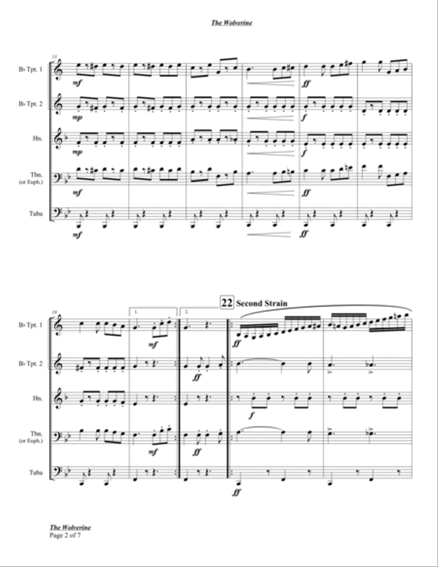 The Wolverine Chamber Music scores gallery preview page 4