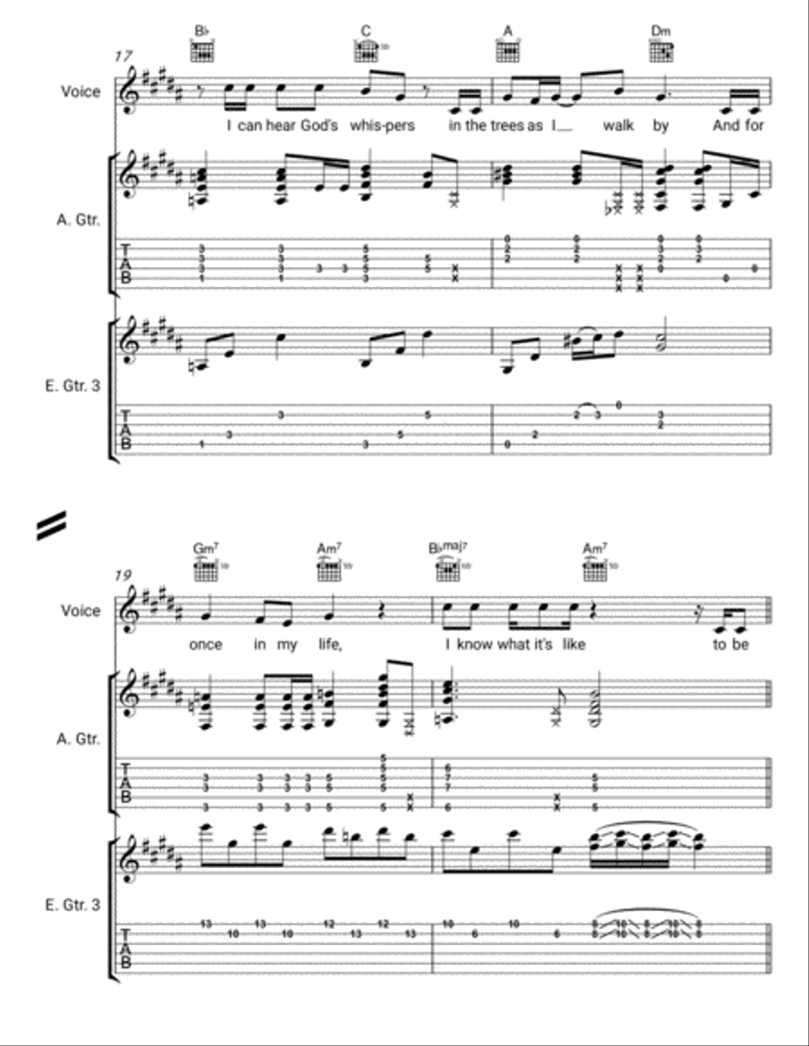 Free Electric Guitar scores gallery preview page 4