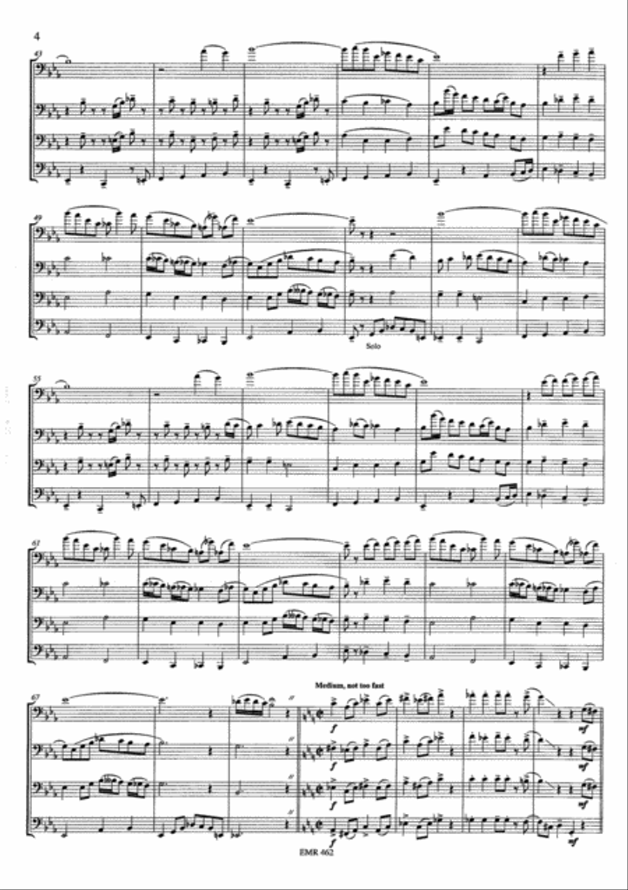 A Portrait No. 2 Trombone Quartet scores gallery preview page 4