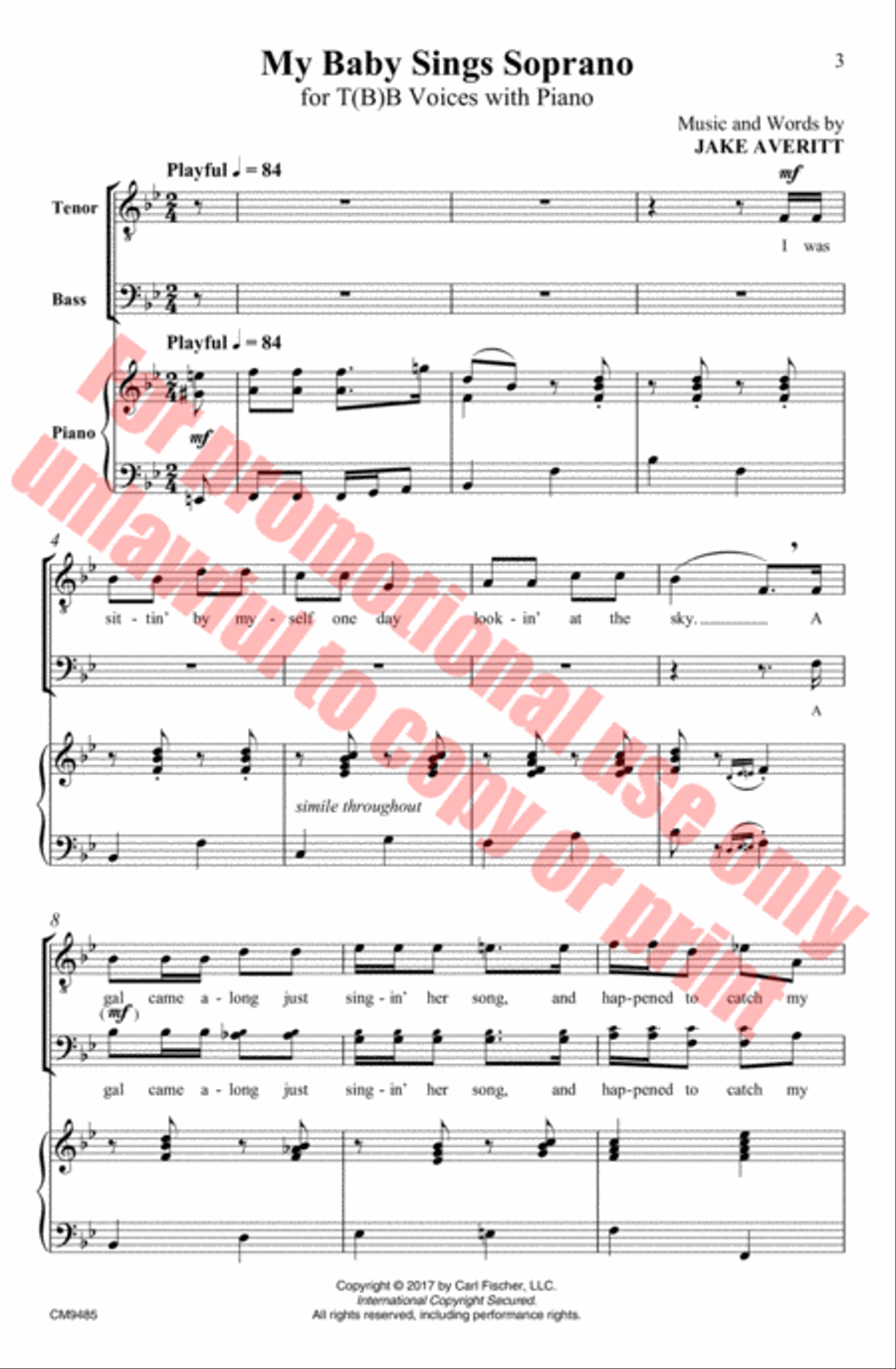 My Baby Sings Soprano My Baby Sings Soprano Choir scores gallery preview page 4