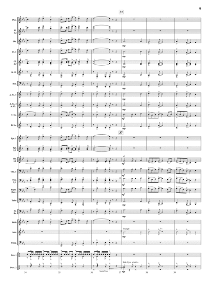 On Wings of Magic On Wings of Magic Concert Band scores gallery preview page 8
