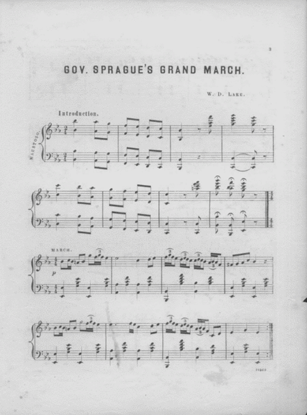Gov. Sprague's Grand March