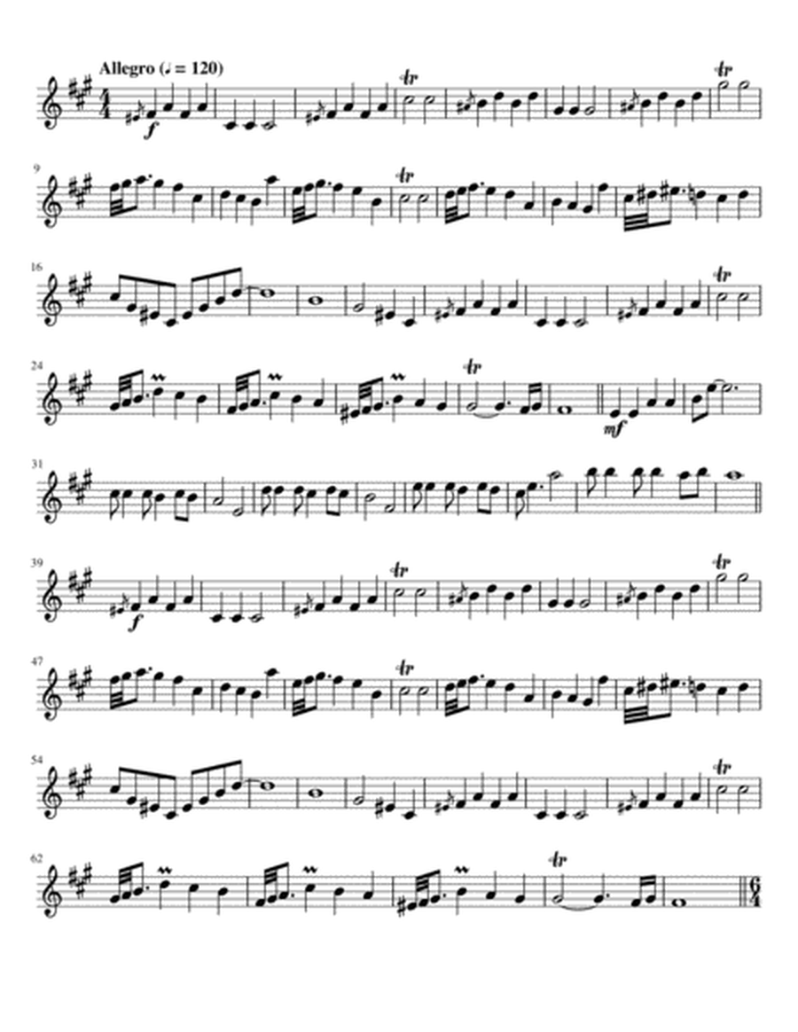 Opus 147a, Little Fantasy for Trumpet Solo in E-la image number null