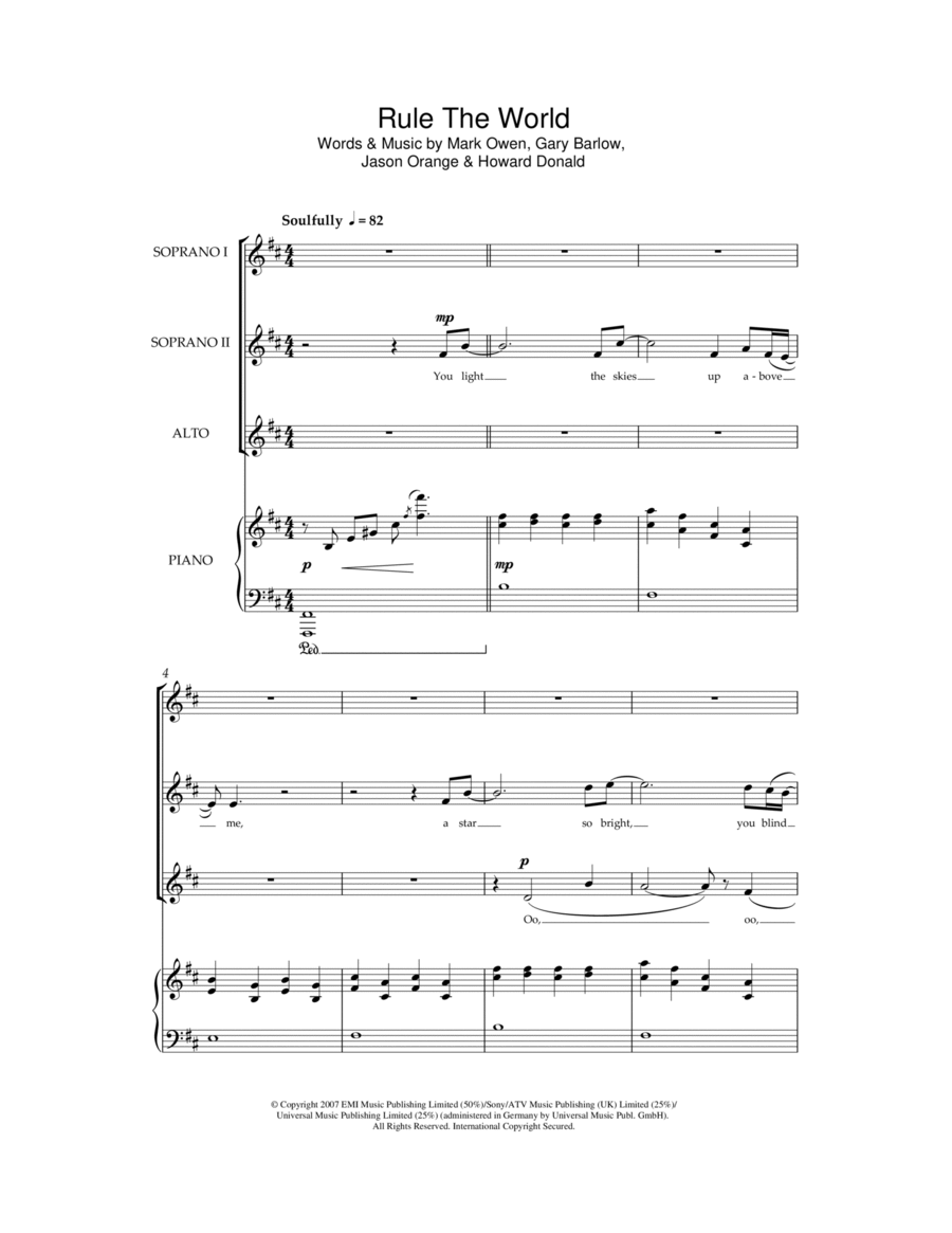 Rule The World Rule The World SSA scores gallery preview page 1