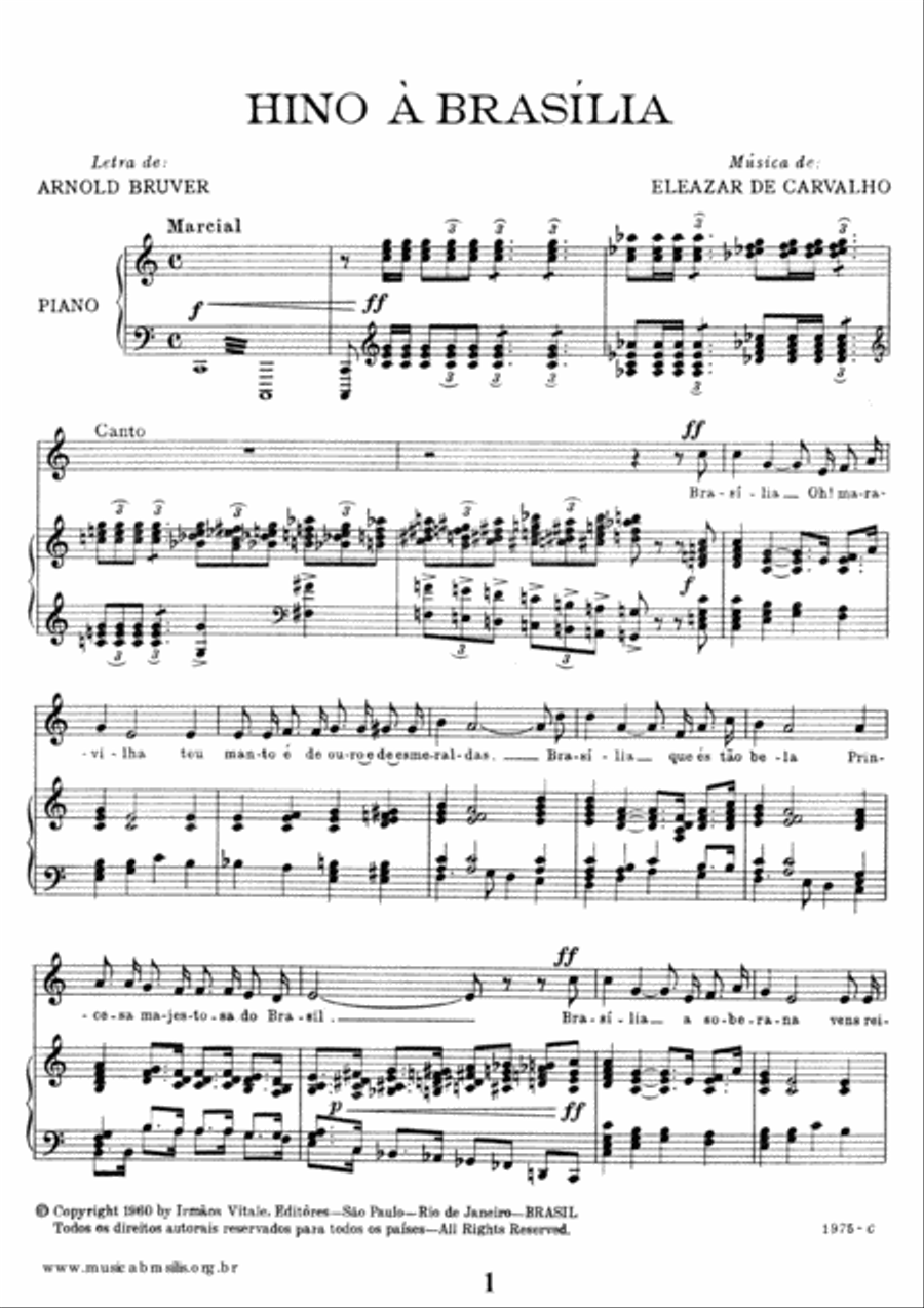 Hino à Brasilia Voice scores gallery preview page 3