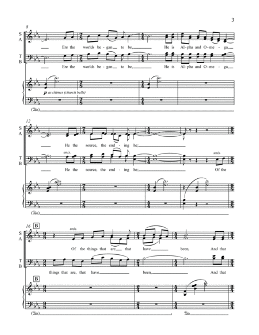 Alpha and Omega: 1. The Father's Love 4-Part scores gallery preview page 3