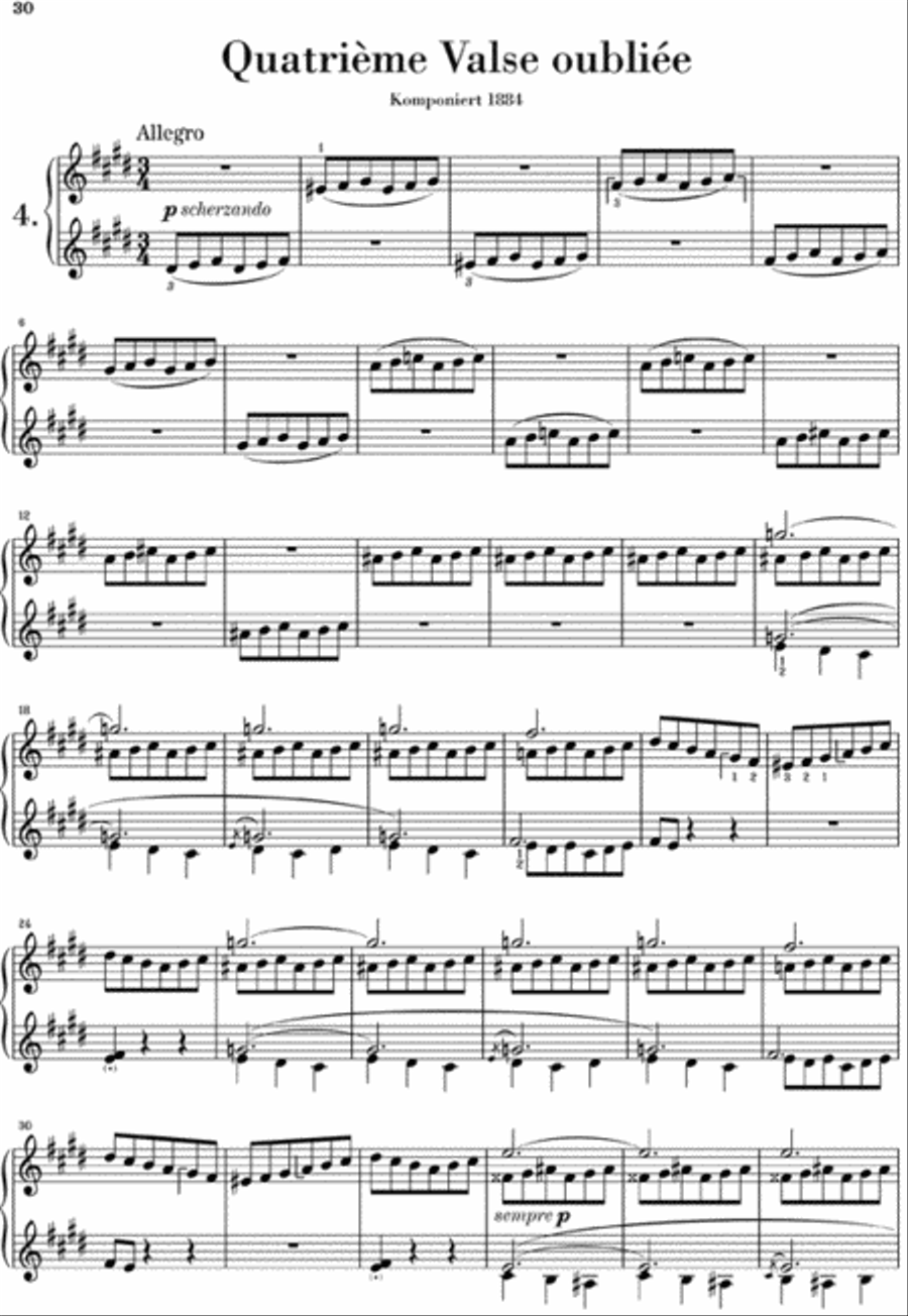 Valses oubliées Piano Solo scores gallery preview page 5