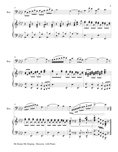 3 GOSPEL HYMN FAVORITES (For Bassoon & Piano with Score/Parts) image number null