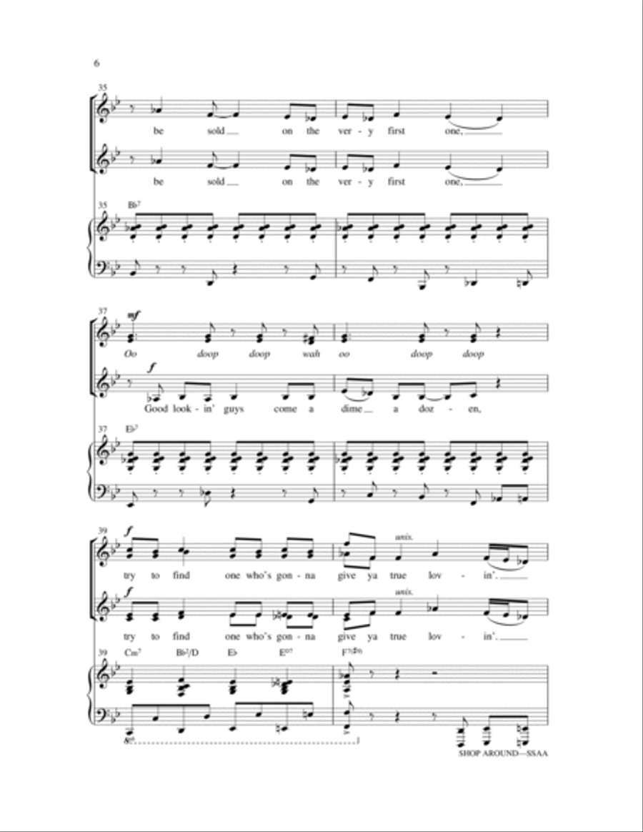 Shop Around SSA scores gallery preview page 6
