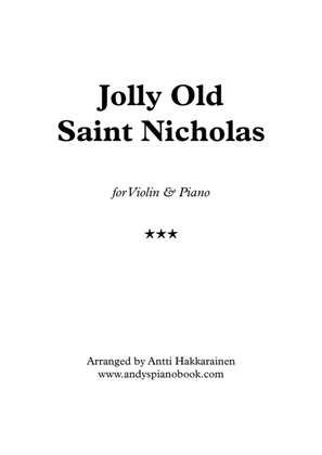 Book cover for Jolly Old Saint Nicholas - Violin & Piano