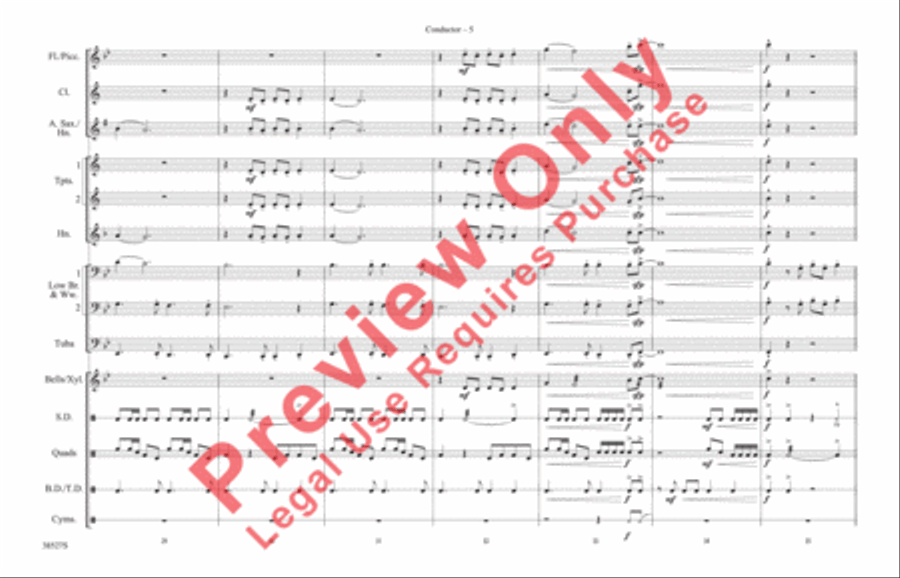 Jump Jump Marching Band scores gallery preview page 13