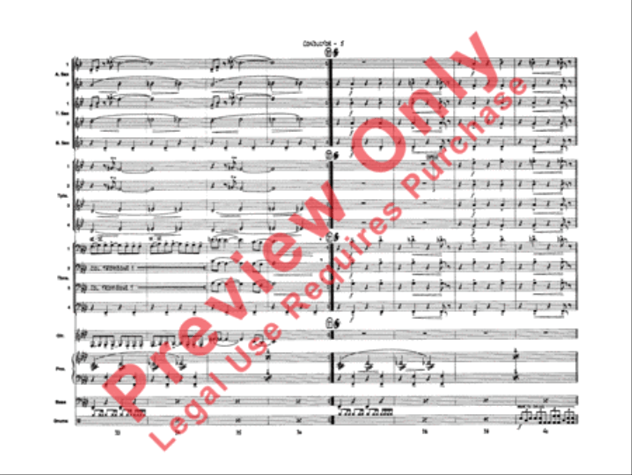 James Bond Theme Jazz Ensemble scores gallery preview page 8