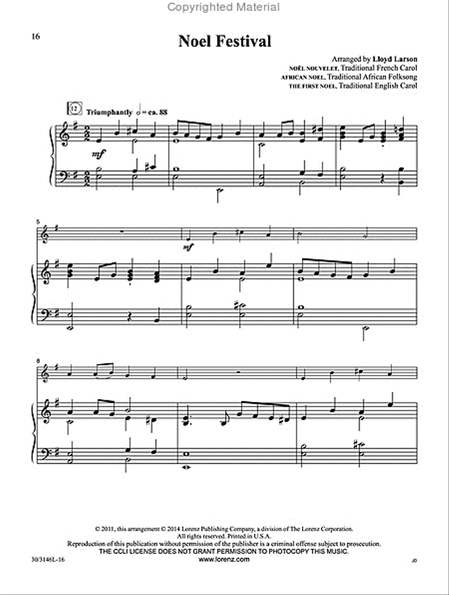 Christmas Winds Clarinet scores gallery preview page 12