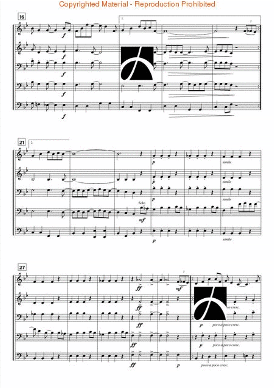 Swingin' Five Swingin' Five Concert Band scores gallery preview page 3