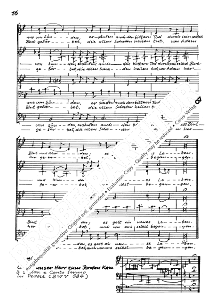 Chorsatze I zu Bachs Clavierubung Collection / Songbook scores gallery preview page 17
