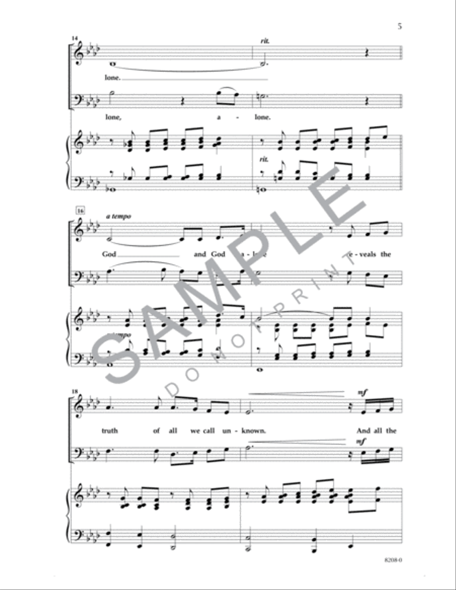God and God Alone God and God Alone 4-Part scores gallery preview page 4