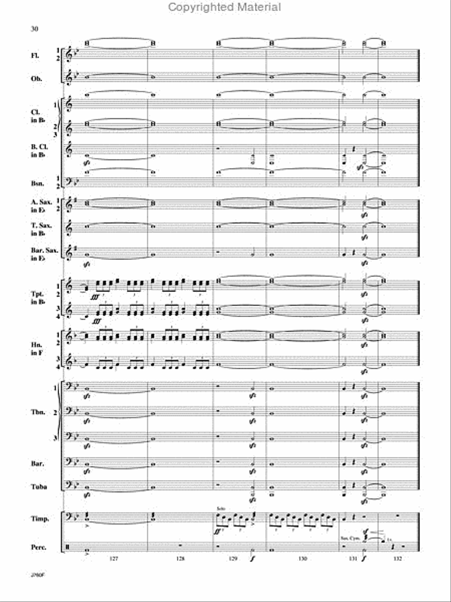 Triumphal Ode Triumphal Ode Concert Band scores gallery preview page 31