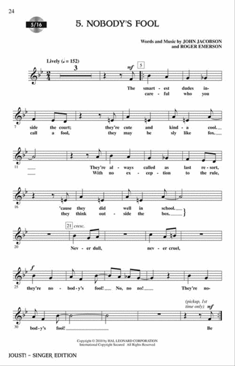 Joust! Choir scores gallery preview page 5