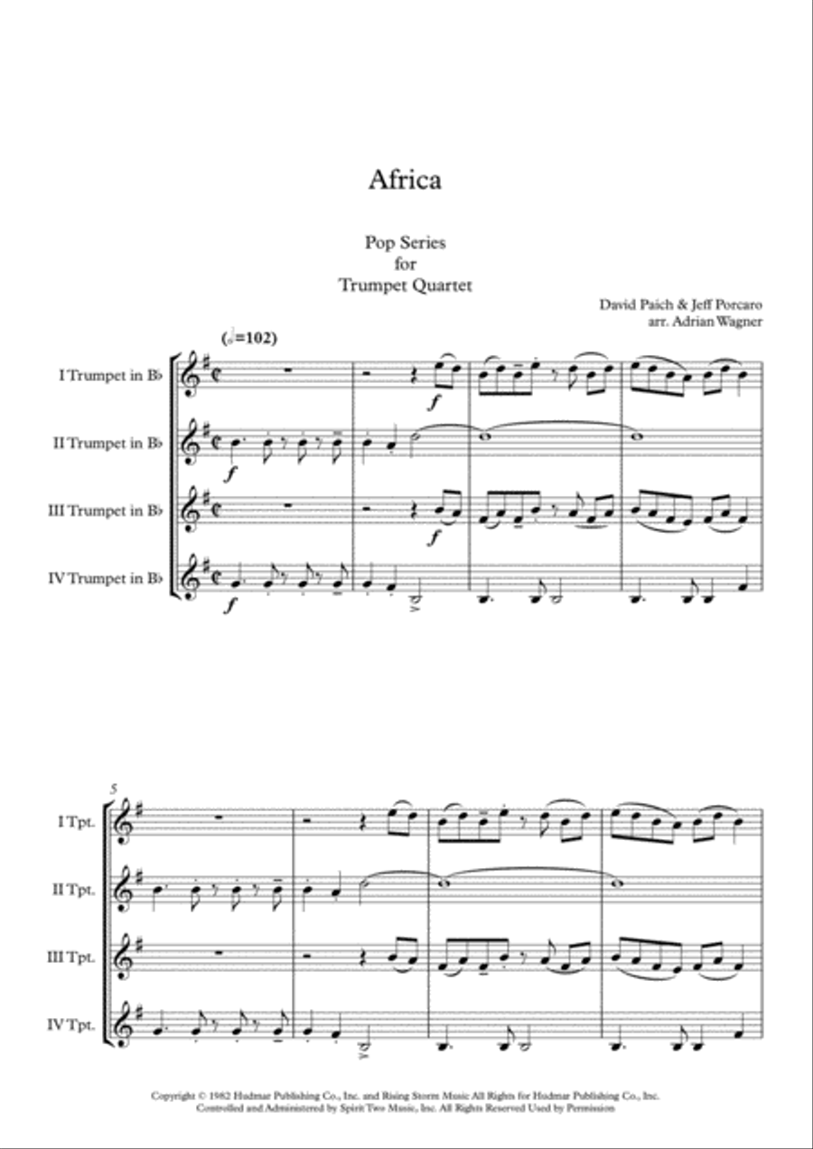Africa Brass Quartet scores gallery preview page 3