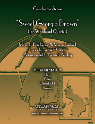 Book cover for Sweet Georgia Brown (for Woodwind Quartet)