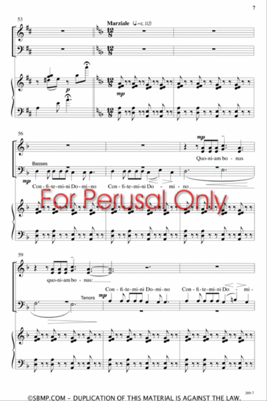 Haec Dies - SATB Octavo 4-Part scores gallery preview page 6
