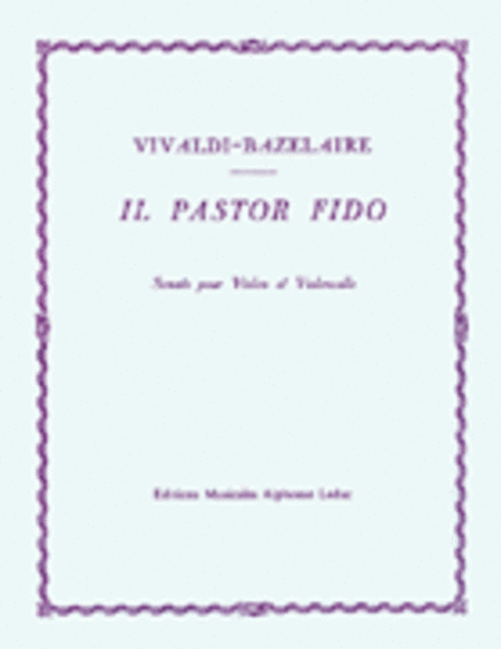 Il Pastor Fido - Op. 13, Sonata