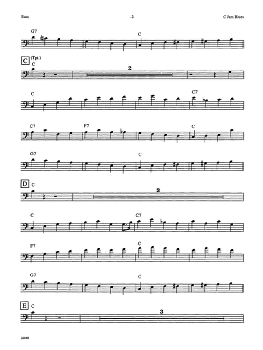 C Jam Blues: String Bass