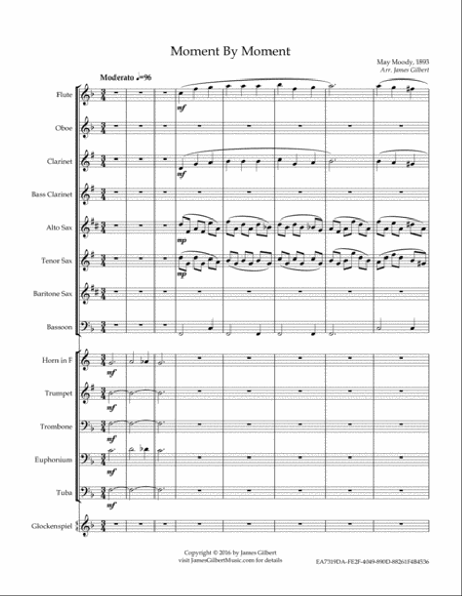 Moment By Moment Moment By Moment Concert Band scores gallery preview page 4